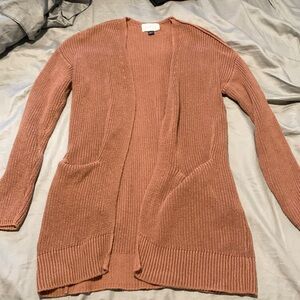 Universal thread dusty rose / mauve cardigan sweater